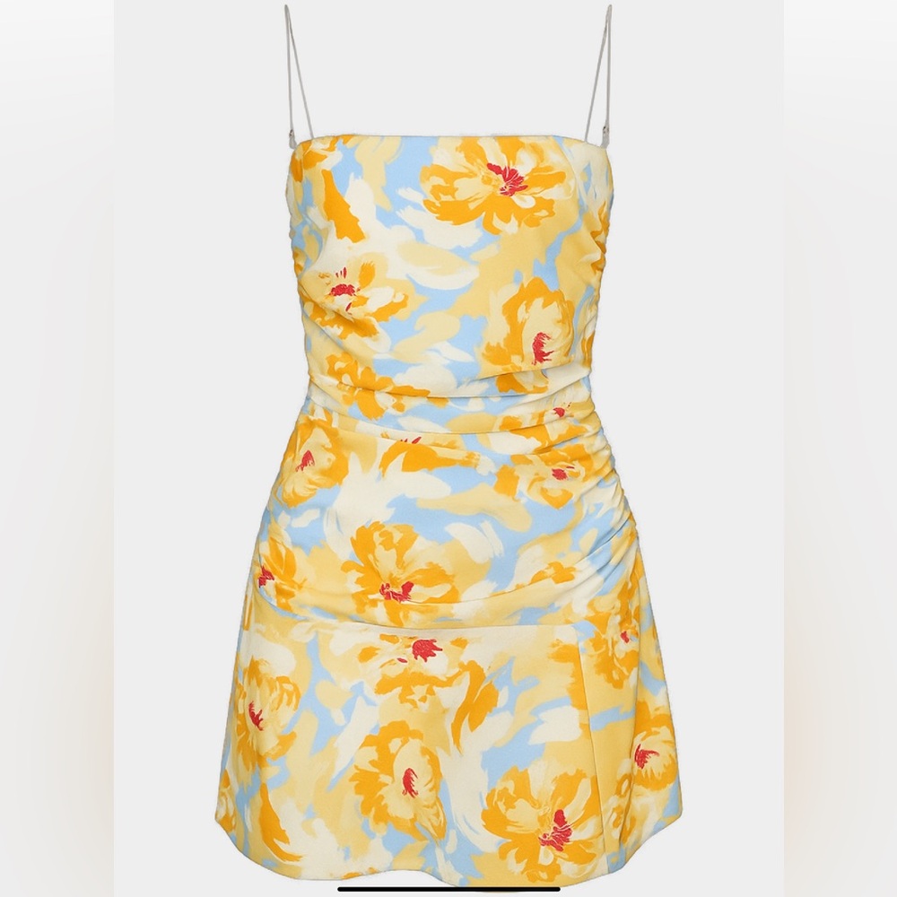 Hello Molly Dancing in Love Mini Dress Yellow